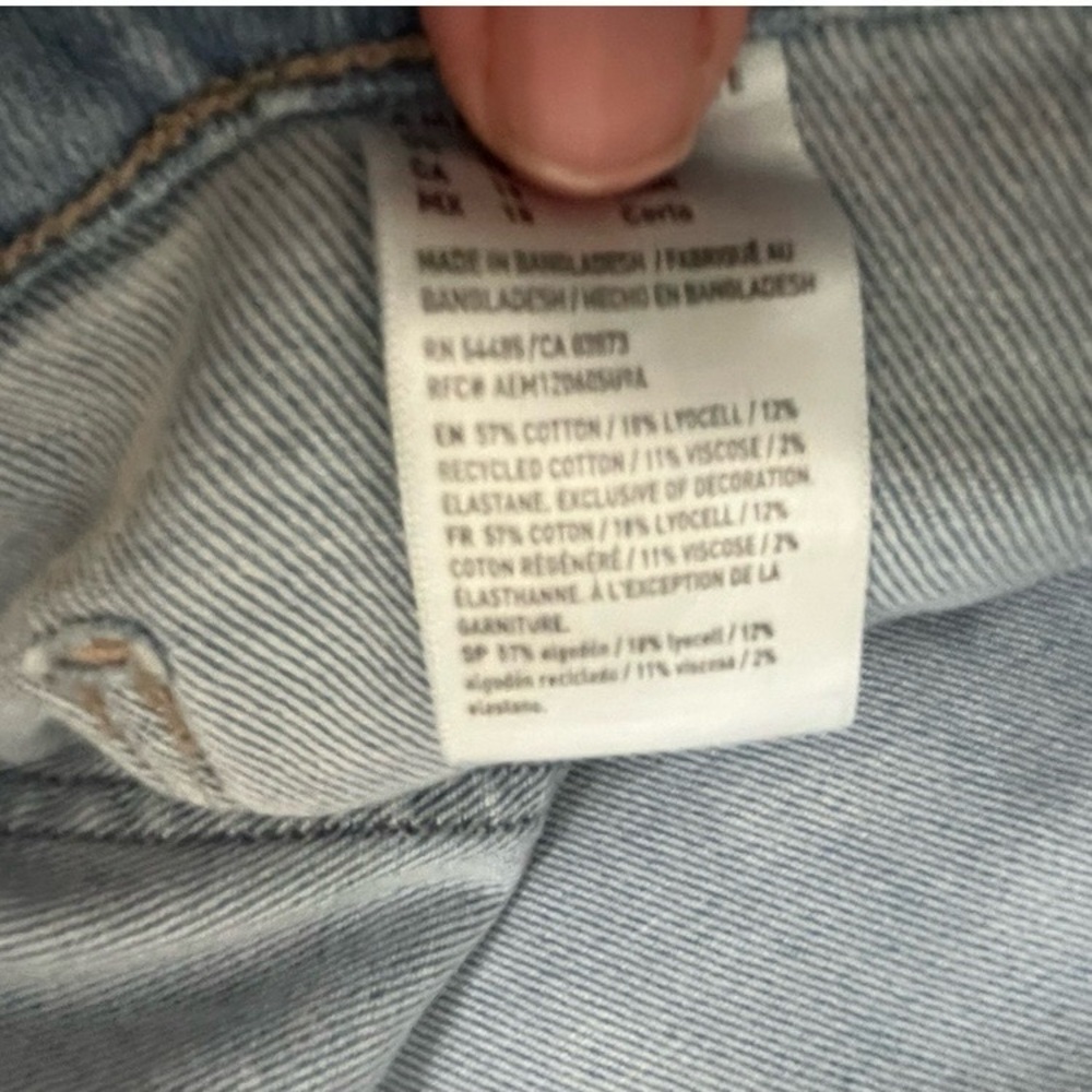 American Eagle Denim Jean Vest Extra Large - Picture 6 of 10